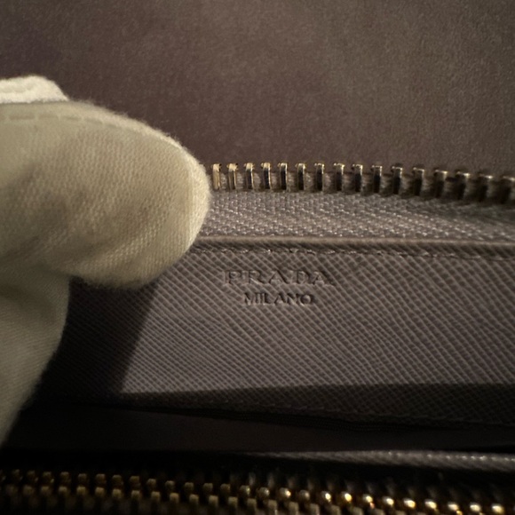 PRADA Saffian Zip Around Long Wallet Leather lavender - Picture 16 of 17